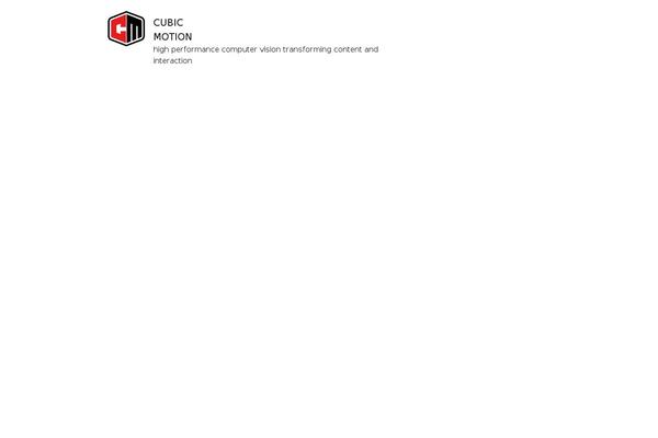 cubicmotion.com site used Cubicmotion
