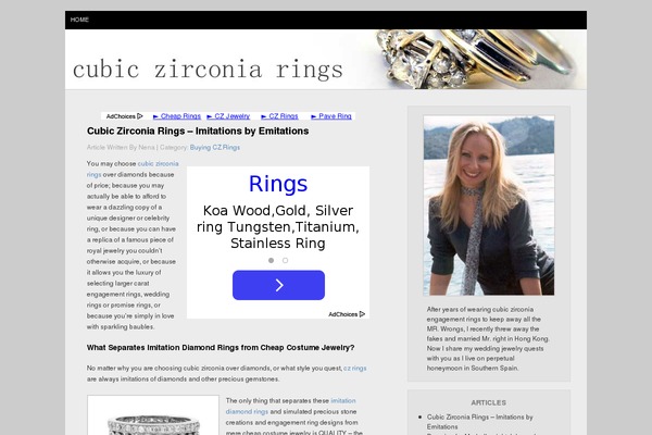 cubiczirconiaringsjewelry.com site used Biztech
