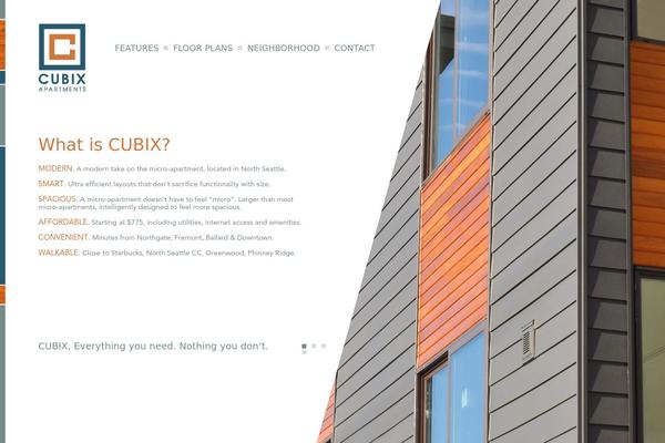 cubixapartments.com site used Cubix