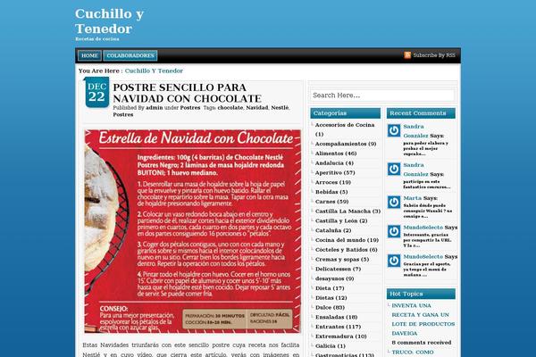 cuchilloytenedor.com site used Blushine