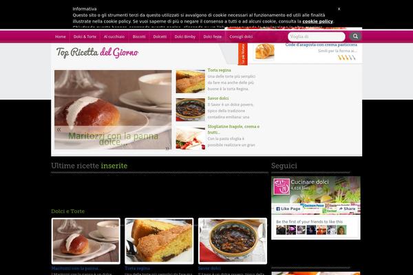 Food Recipes theme site design template sample