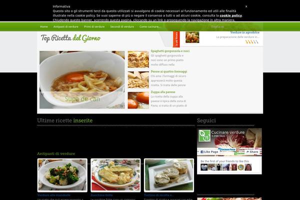 Food Recipes theme site design template sample