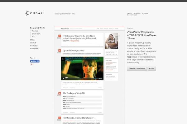 cudazi theme websites examples