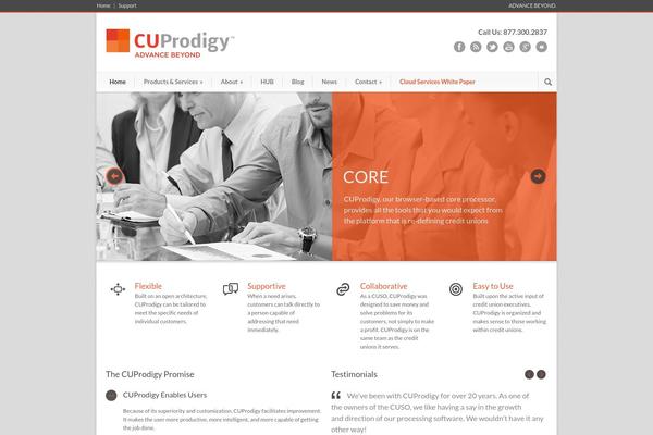 Modernize theme site design template sample