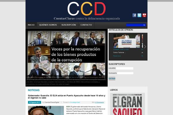 Newspaper theme site design template sample