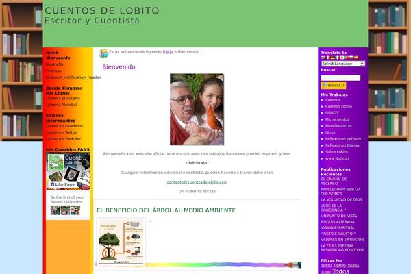 cuentosdelobito.com site used Kidpaint
