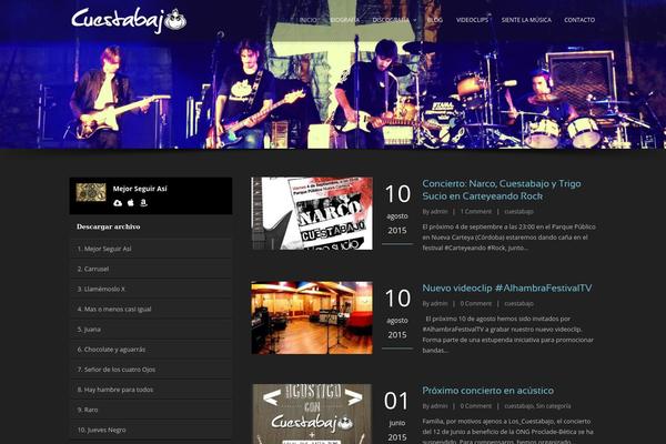Music Club 1.4 theme site design template sample