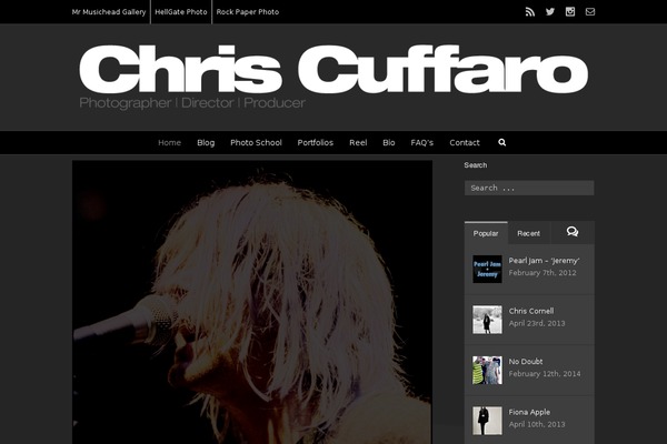 Site using Simple Follow Me Social Buttons Widget plugin