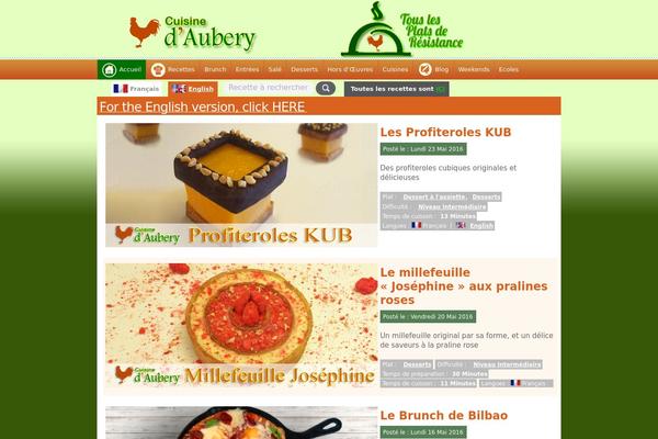 Food Recipes theme site design template sample