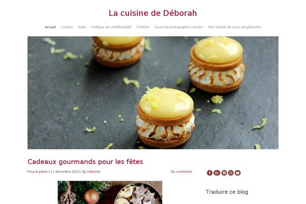 Food-blog theme site design template sample