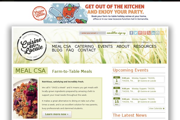 cuisineenlocale.com site used Delicio