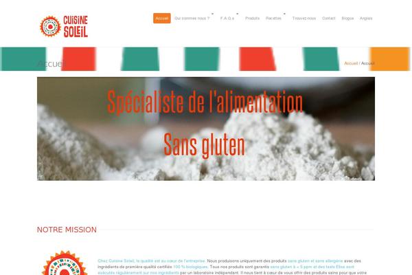 cuisinesoleil.com site used Organicfood-child