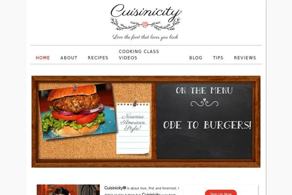 Foodie theme site design template sample