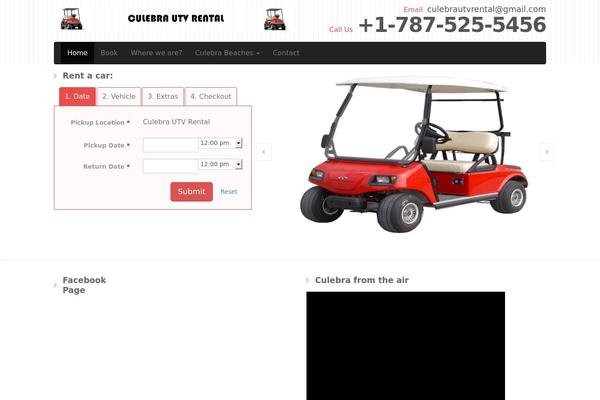 Car-hire theme site design template sample