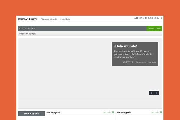 City Desk theme site design template sample