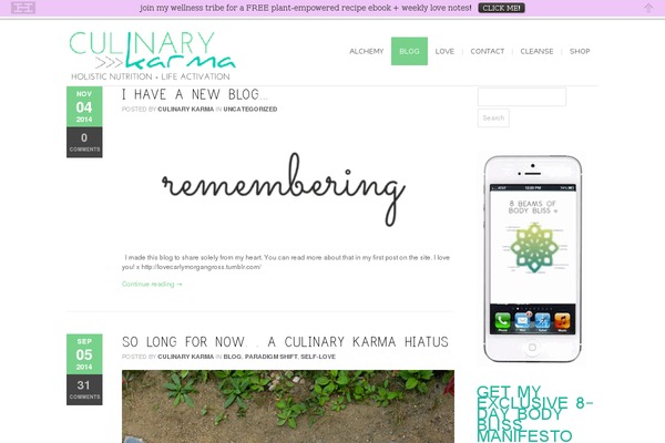 Bigbang theme site design template sample