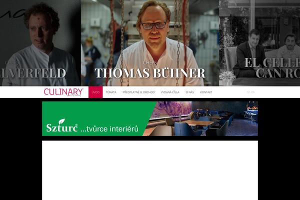 Culinary theme site design template sample