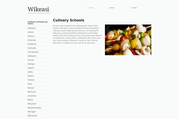 Wikeasi theme site design template sample