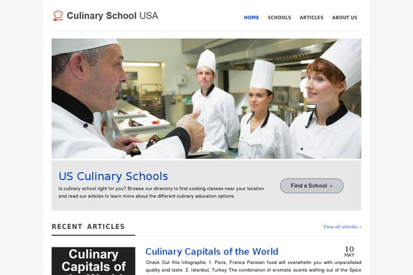 Culinary theme site design template sample