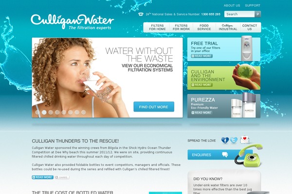 culliganwater.com.au site used Culliganwater