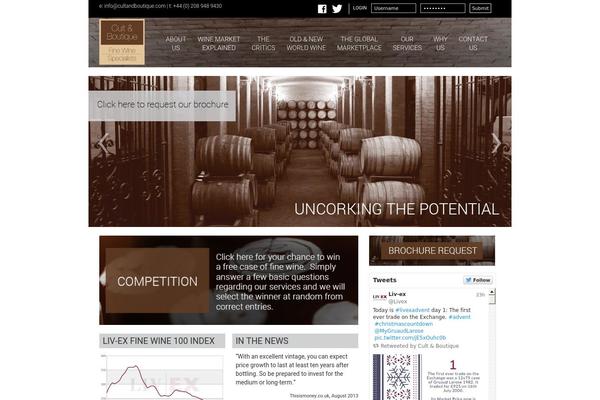 Cult theme site design template sample