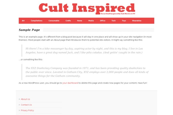 Megazine v1.06 theme site design template sample
