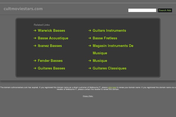 cultmoviestars.com site used Station