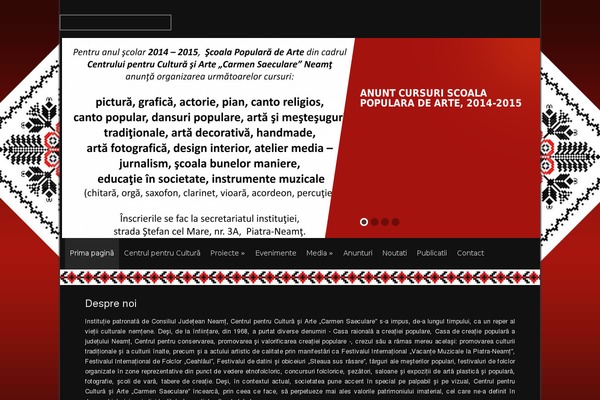 Monaco theme site design template sample
