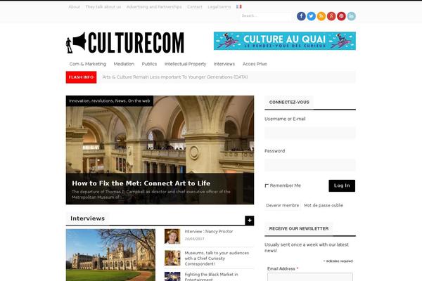 Journal theme site design template sample