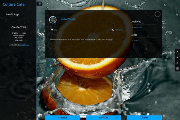 Analytical Lite theme site design template sample