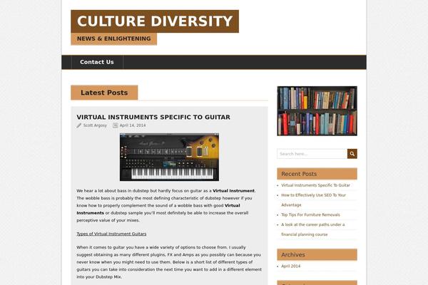 BrightNews theme site design template sample