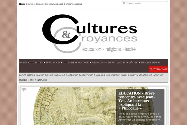 cultures-et-croyances.com site used City Desk