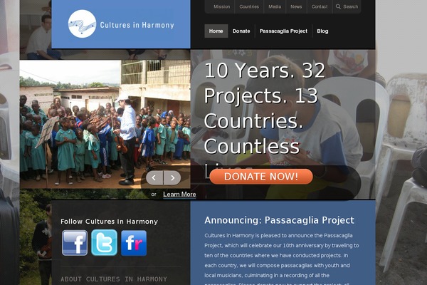 culturesinharmony.org site used Savinggrace