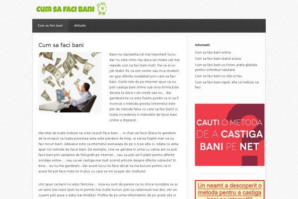 Forex theme site design template sample