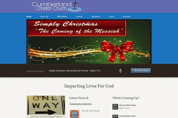 cumberlandchristianchurch.us site used Wp-church