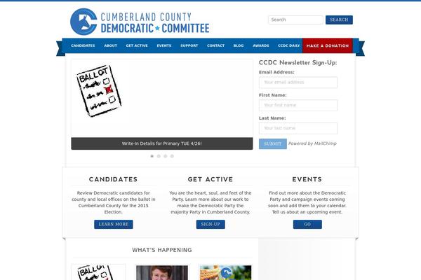 Campaign theme site design template sample