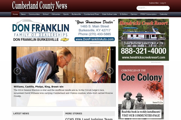 Tribune theme site design template sample
