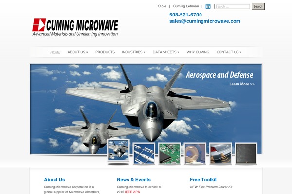 cumingmicrowave.com site used SimplePress child