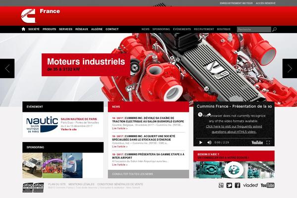 cummins.fr site used Cummins