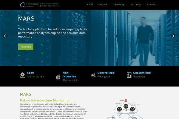 Cumulus theme site design template sample