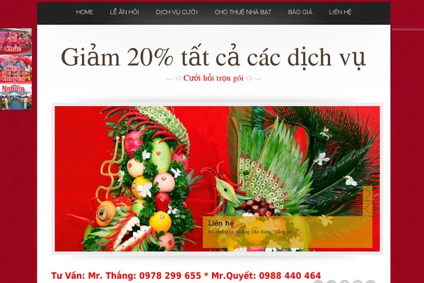 Marriage theme site design template sample