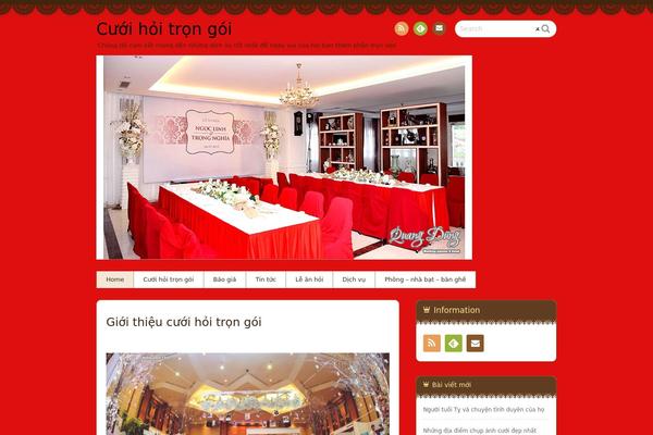 Chocolat theme site design template sample