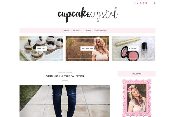 Glamour theme site design template sample