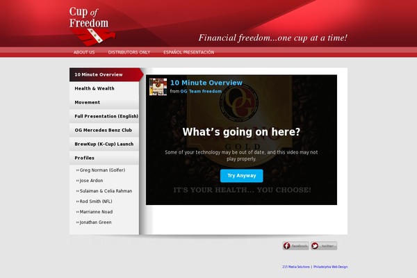 cup theme websites examples