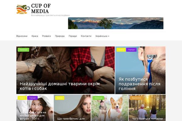 Metro Magazine theme site design template sample