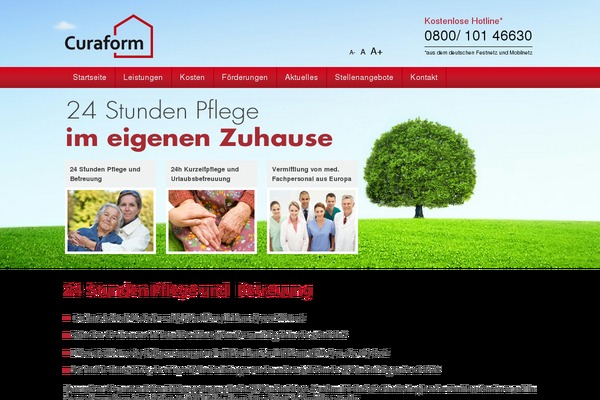 curaform.de site used Curaform