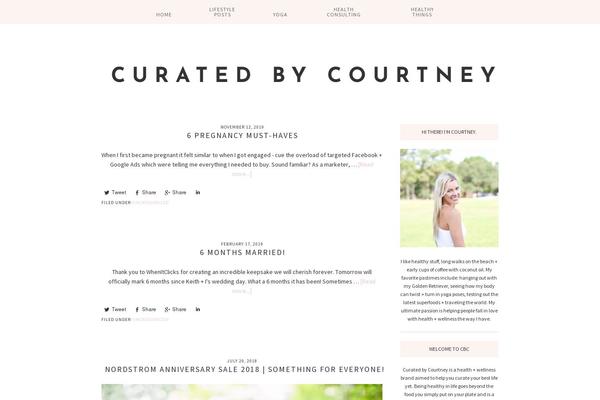 curatedbycourtney.com site used Blush