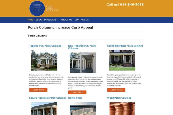 curbappealproducts.com site used Boydbootstrap