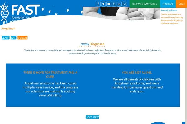 cureangelman.org site used Fast