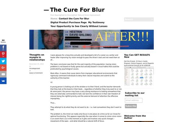 cureforblur.com site used Blogum